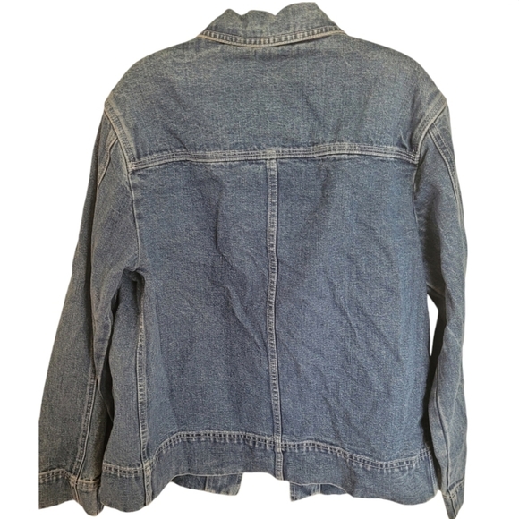 Vintage Crossroads 100% Cotton Long Sleeve Denim Jean Jacket Size Small - Picture 2 of 12